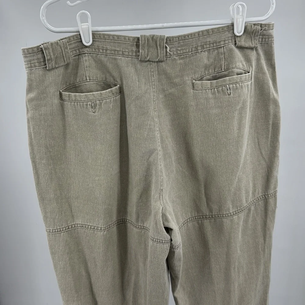 Bugle Boy Khaki relaxed Cargo Pants 40 men’s cotton 90s Y2K casual neutral VTG